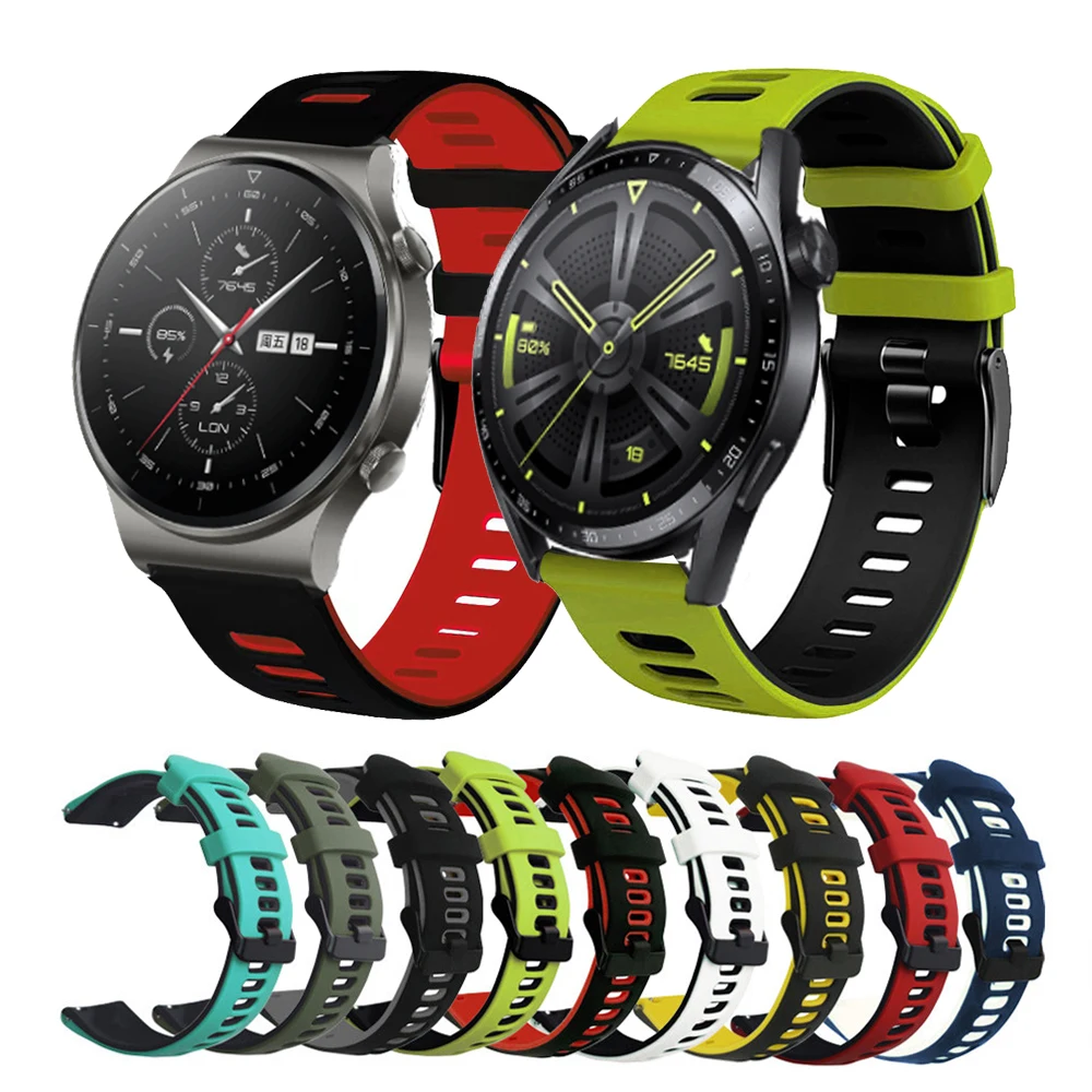 Correa deportiva de silicona para Huawei Watch GT 2 Pro, 22mm, 20mm, para Huawei GT2 GT 3, 42mm, 46mm/GT Runner/2E/GT 4/Watch 3 4