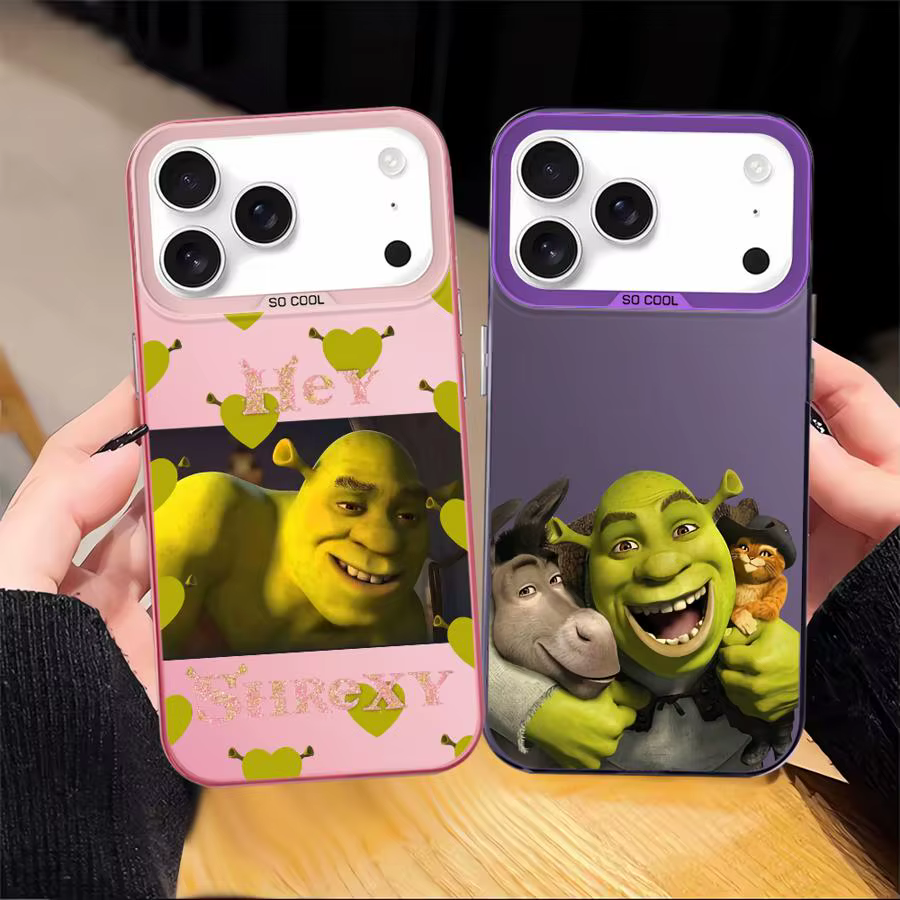 Funda para iPhone 12 16 17 Pro Max 14 17Air XR 16e 15 Plus 11 XS 13 Funda trasera para teléfono Dibujos animados Diversión M-MovieS S-Shreks - imagen 5