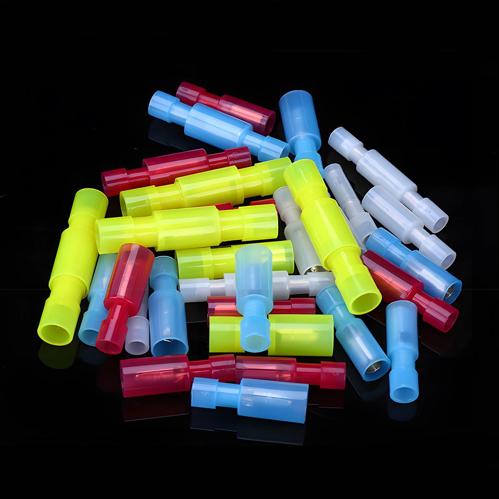 Conectores rápidos de bala de nailon, terminales eléctricos completamente aislados, Conector de crimpado de cable a tope hembra y macho, 20 juegos - imagen 5