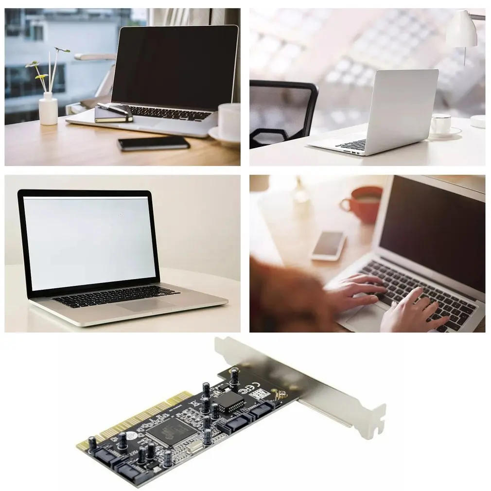 Tarjeta de expansión PCI, 4 puertos SATA Sil3114, Chipset, tarjeta de conversión RAID Sata, tarjeta de conversión PCI a SATA, venta al por mayor - imagen 3