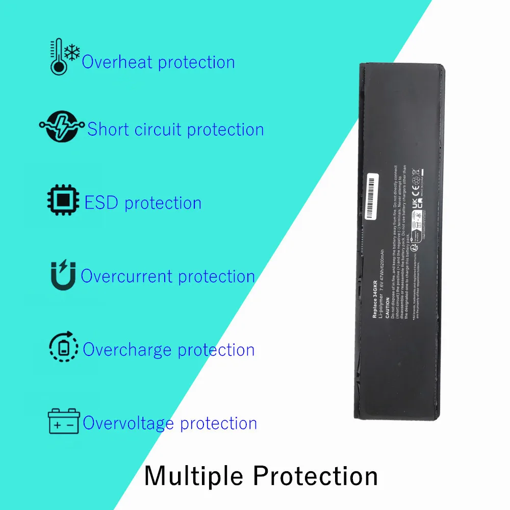 34GKR batería del ordenador portátil para DELL Latitude E7420 E7440 E7450 serie 3RNFD V8XN3 G95J5 0909H5 0G95J5 5K1GW - imagen 5