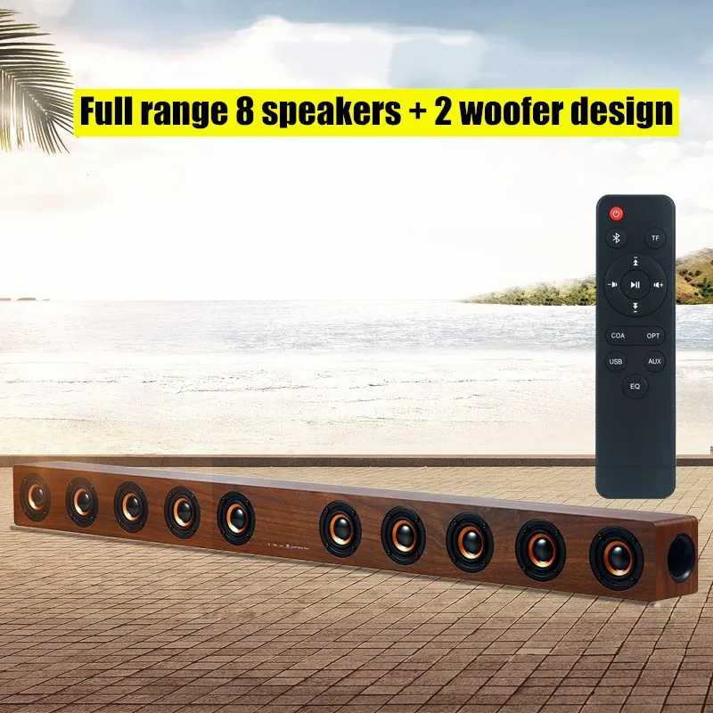 Altavoz Bluetooth inalámbrico para cine en casa, altavoces para TV, ordenadores con control remoto, TF, AUX, u-disk, Radio Fm, caja de sistema de sonido - imagen 3