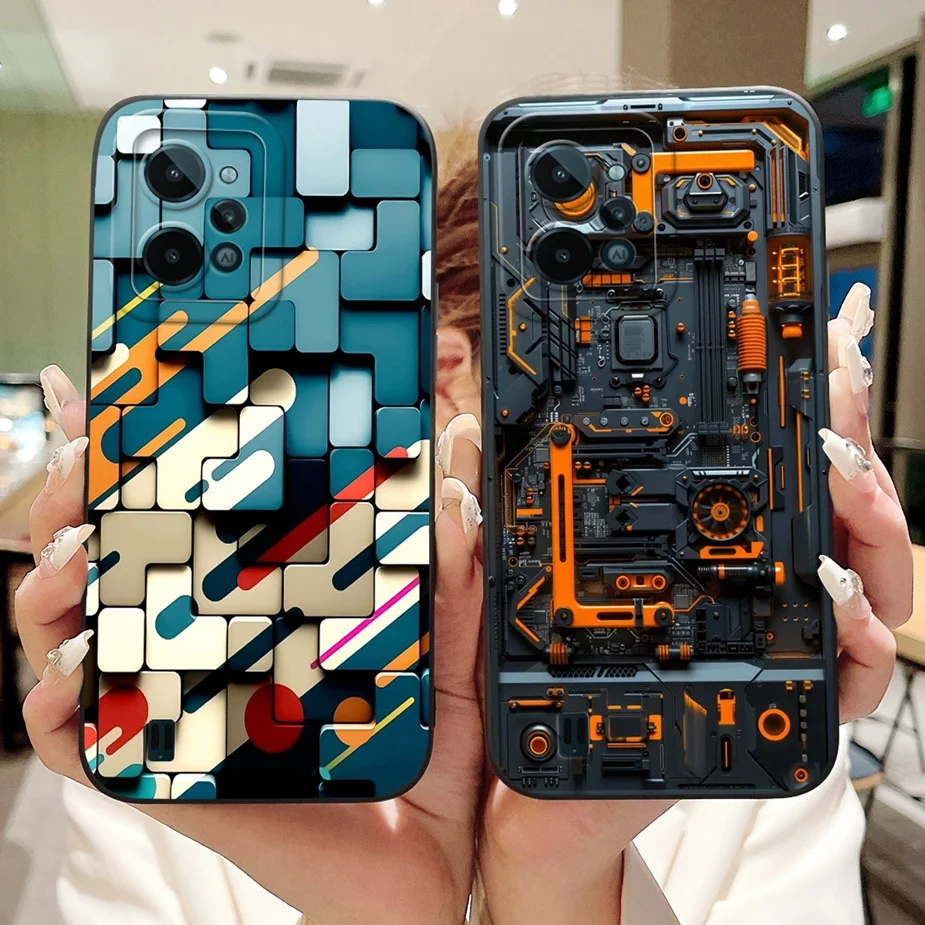 Para Realme C31 funda RMX3501 nueva funda de lujo pintada con caramelo funda de silicona suave para Realme C33 2023 C 31 RealmeC31 RealmeC33 Shell - imagen 4