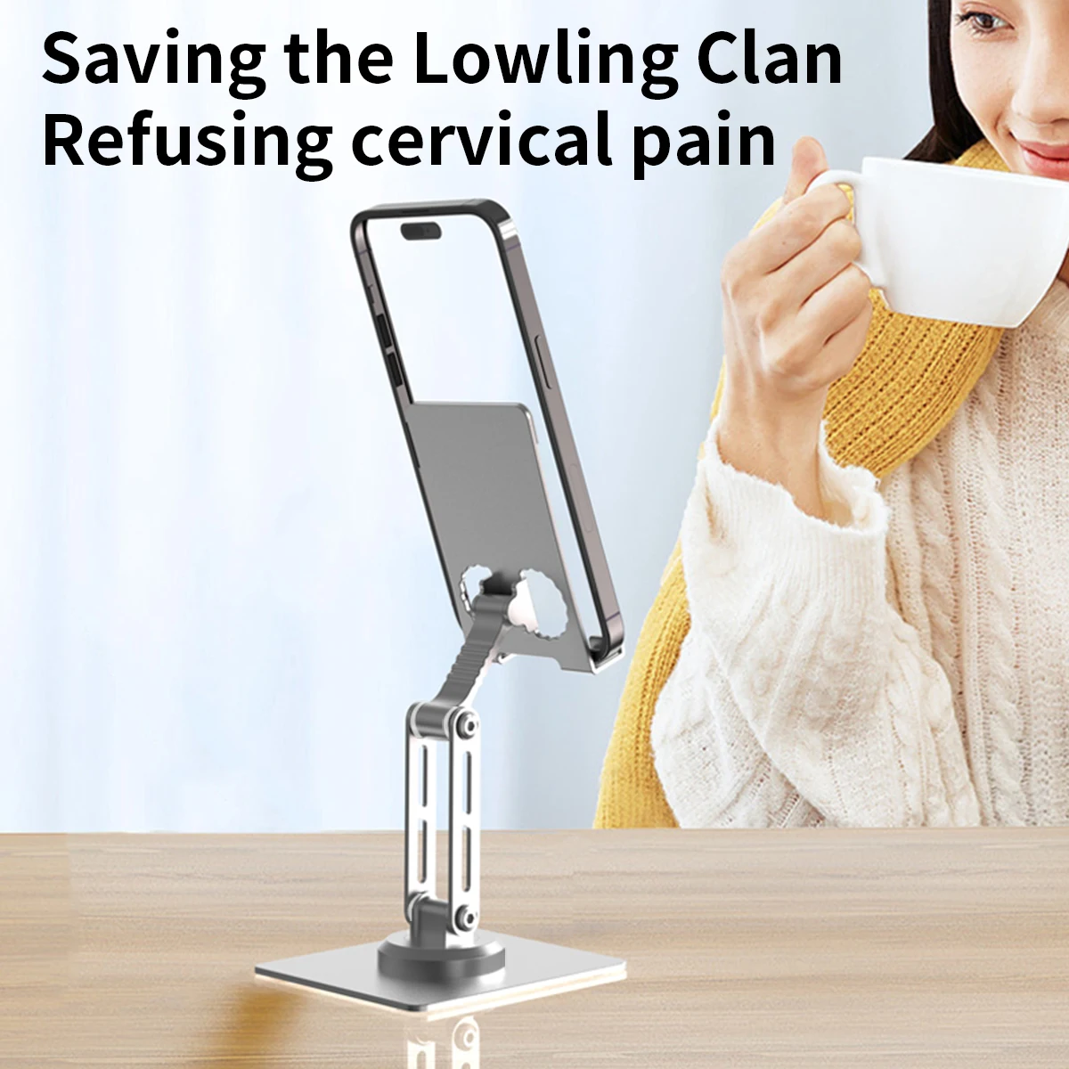 Soporte giratorio para teléfono inteligente, base de escritorio para iPhone, Samsung, Xiaomi, Mi, Redmi, Oneplus, iPad, Mini Kindle - imagen 3