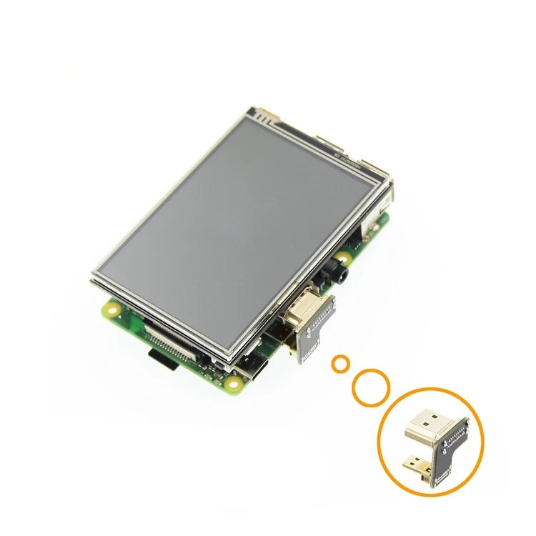 Pantalla táctil LCD para Raspberry Pi 3B + 4B, 3,5 pulgadas, compatible con HDMI, novedad - imagen 5