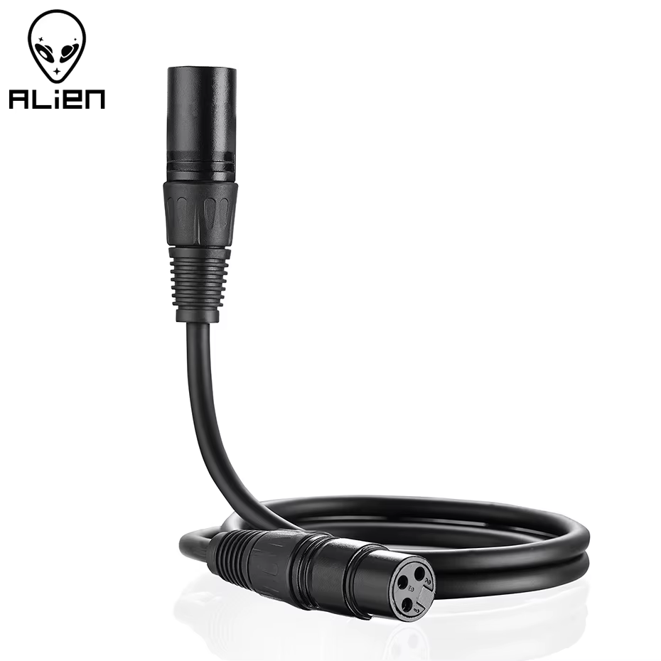 Alien Cable DMX XLR 3 Pines Macho-Hembra para Escenario DJ Pro