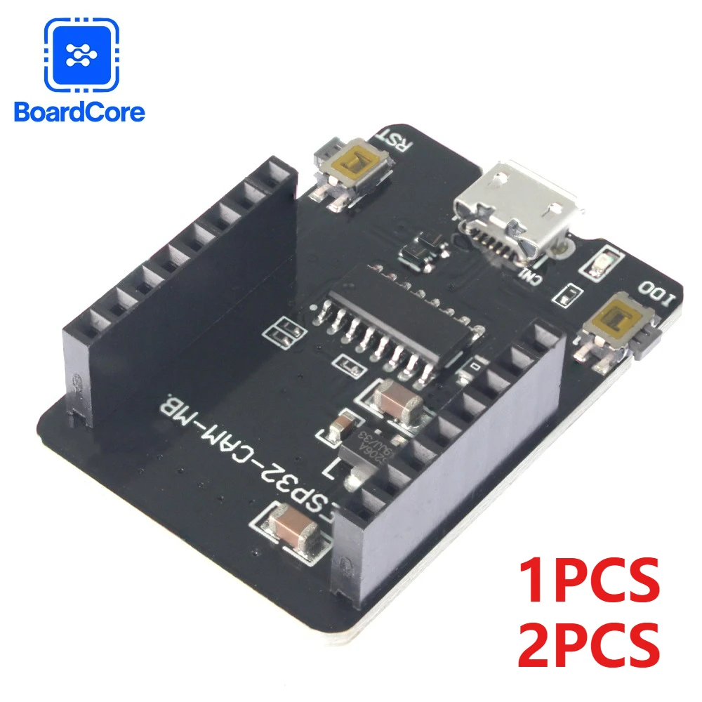 1/2 Uds ESP32 CAM Placa de desarrollo Micro USB serie a WiFi ESP32-CAM placa de descarga única