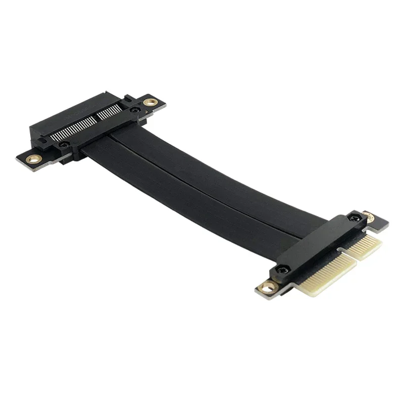 Cable elevador PCI-E X4, doble ángulo recto de 90 grados, Cable de extensión PCIe 3,0 x4 a x4, extensor de placa base de tarjeta elevadora PCI Express 4x - imagen 5