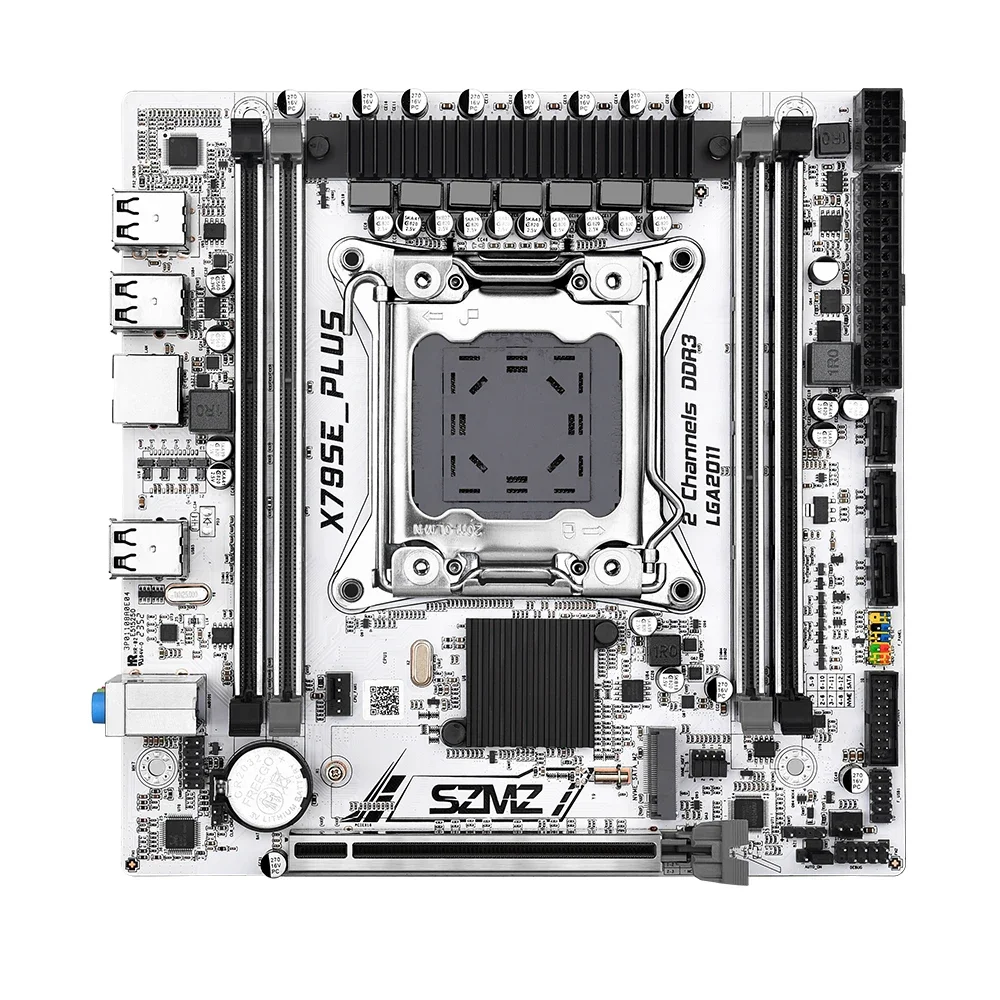 Juego de placa base X79 SE-PLUS con E5 2660 V2, CPU LGA 2011, Kit de 2x16GB = 32GB, RAM DDR3, Combo X79, compatible con SATA3.0, USB2.0, M.2, NVME - imagen 3