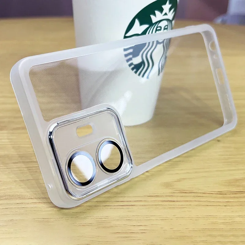 Película protectora de lujo para VIVO Y77, Y77E, T1, 5G, 360, cámara completa, funda trasera de teléfono, VIVOY77, carcasa suave y transparente a prueba de golpes - imagen 2