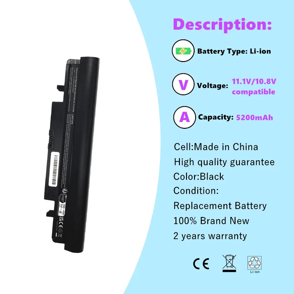 AA-PB2VC6B AA-PL2VC6B Batería para portátil Samsung N148 NP-N148 N150 NP-N150 NT-N150 - imagen 3