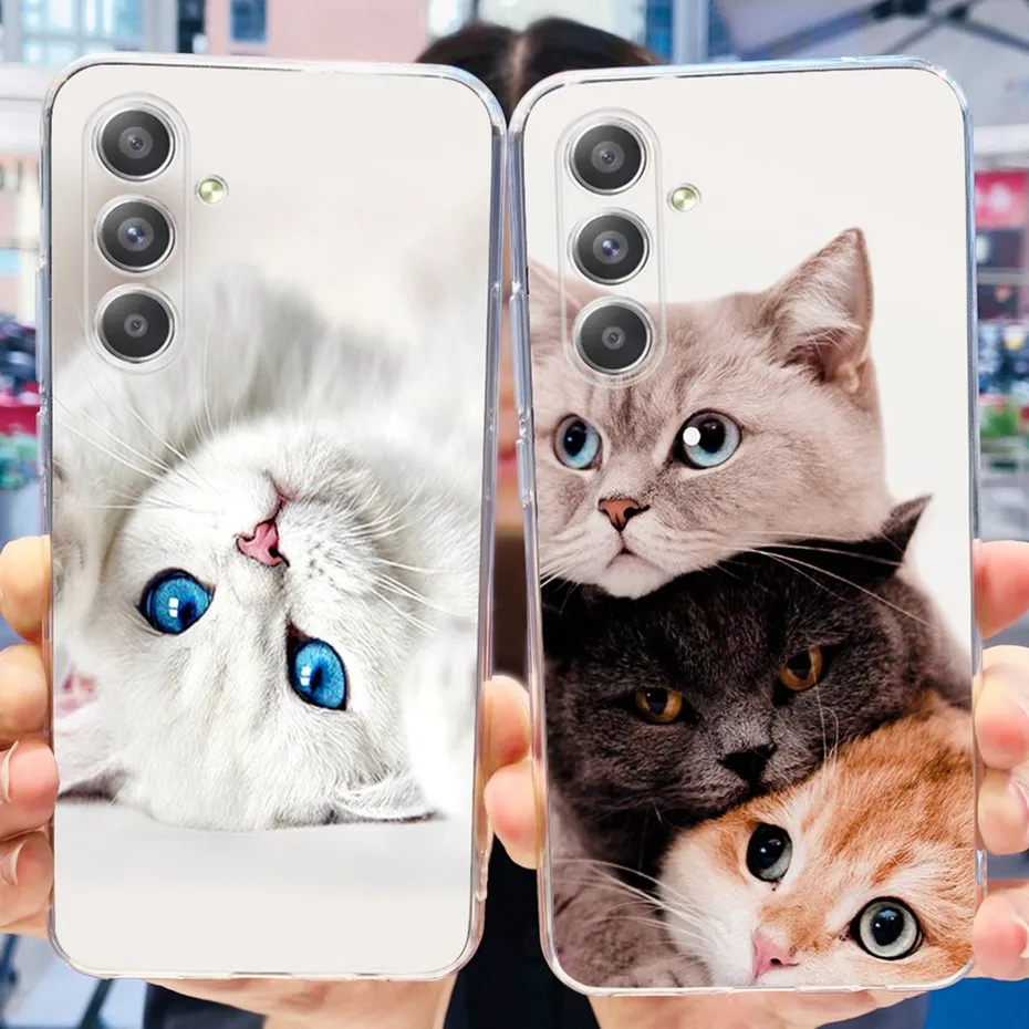 Funda trasera de TPU de silicona suave para Samsung A55 5G, carcasa bonita y delgada pintada para teléfono Samsung A55, SM-A556B, 2023 - imagen 3