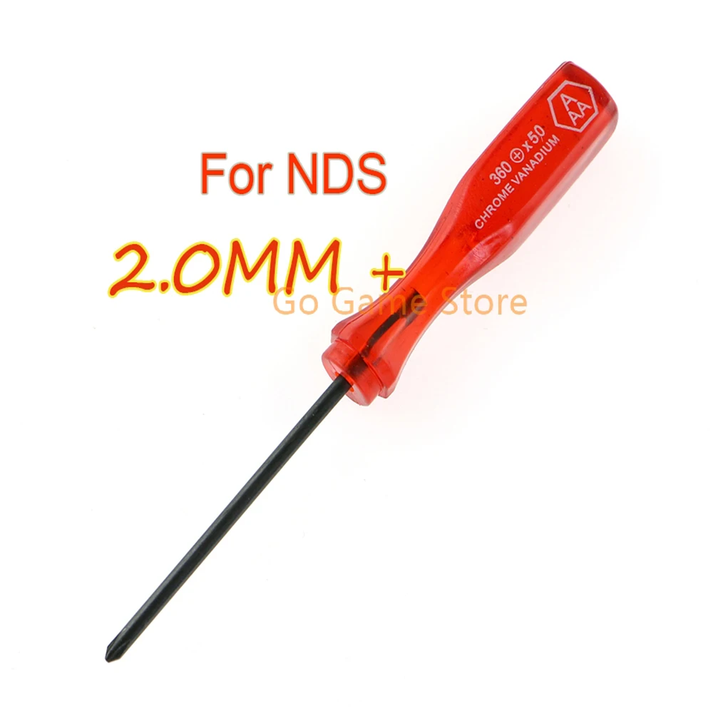 2 uds para Nintendo rojo claro 2,0mm + destornillador de estrella para GBC GBA NDS NDSL NDSI 3DS 3DSXL LL herramienta de reparación de apertura