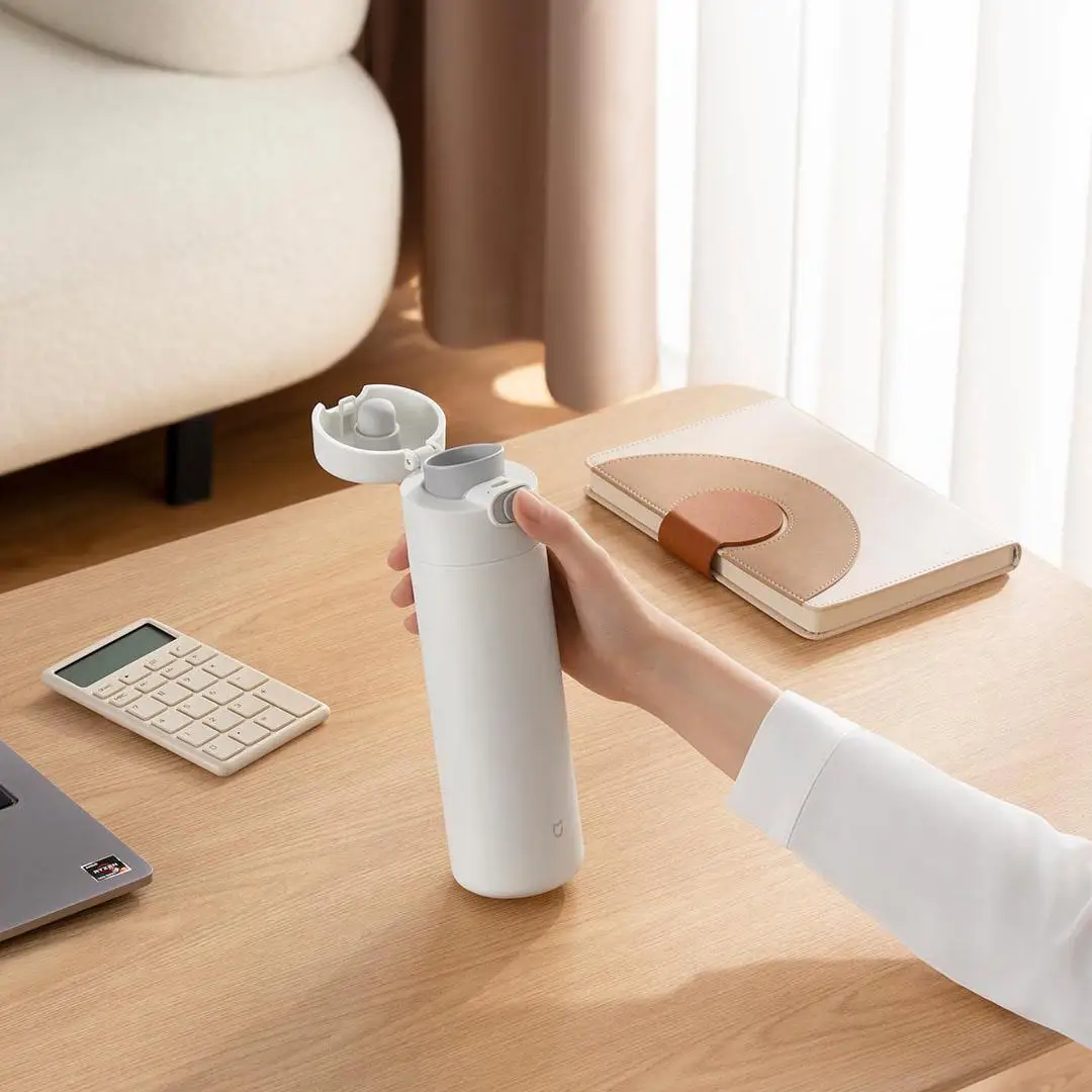 Xiaomi Mijia-botella termo inteligente, taza de 3, 480ML para mantener el calor/agua fría, regalo de cumpleaños para niño, niña, amiga, mujer, taza de vacío de viaje - imagen 5