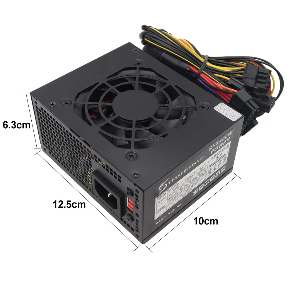 Real Watts 300w 400W SFX Fuente de alimentación para computadora FUENTAS DE ALIMENTACIÓN Mini solución ITX Fuente de alimentación Micro ATX SFX 300W - imagen 5