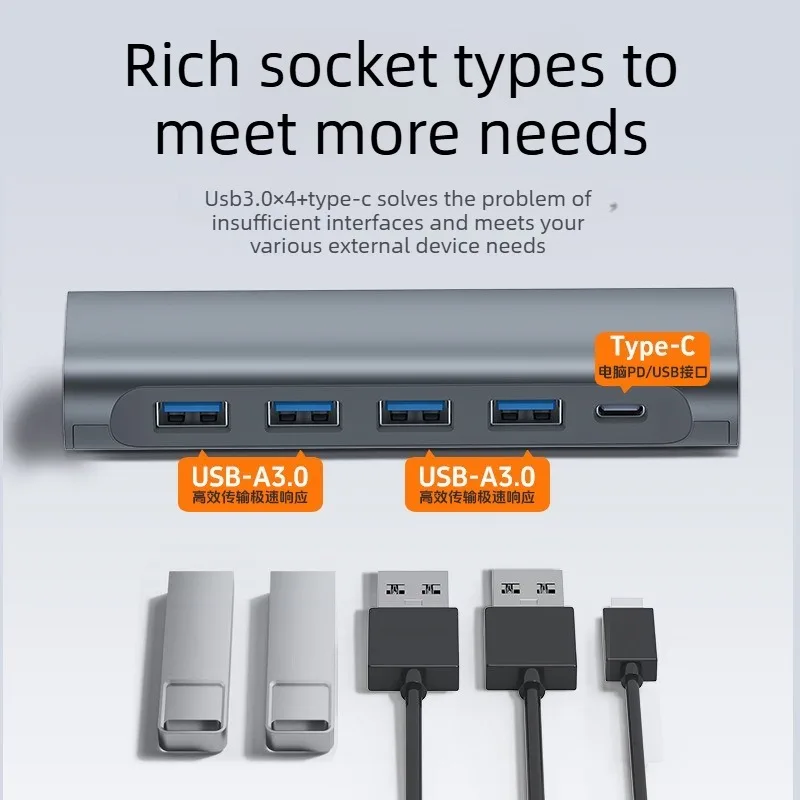 Soporte de estación de acoplamiento para portátil para MacBook /Dell/HP/Lenovo, estación de acoplamiento con USB 3,0, soporte para computadora portátil para escritorio con Base giratoria - imagen 4