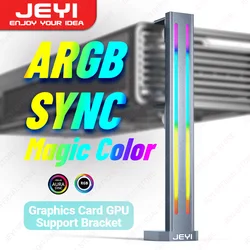 JEYI Soporte GPU Aluminio RGB ARGB Altura Ajustable