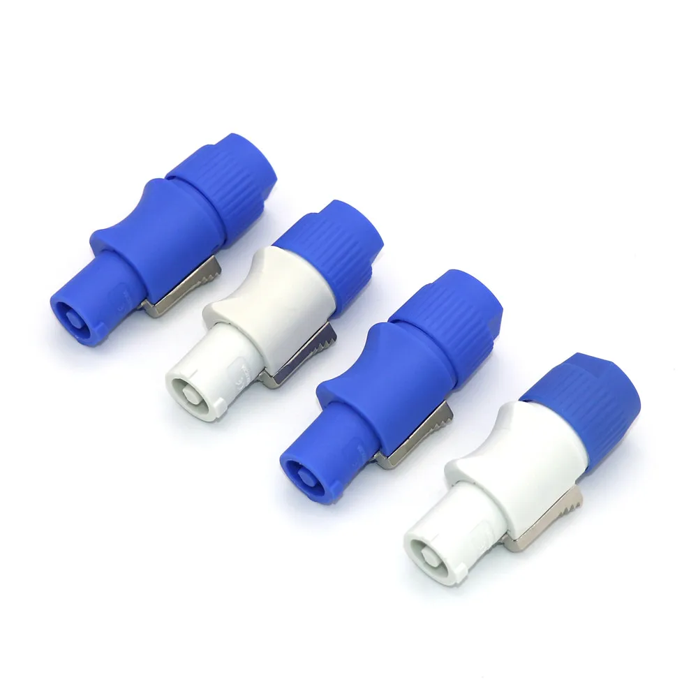 Conector de Cable de Audio de 3 núcleos, 10 piezas, Canon Head XLR, azul, 3 pines, pantalla de visualización de luz, Canon Seat 20A - imagen 2