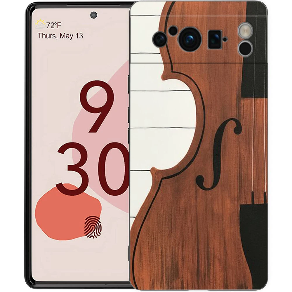 Funda de teléfono para instrumento musical, carcasa suave de silicona A prueba de golpes, para Google Pixel 8 A 7 6 Pro, Pixel 6A - imagen 4