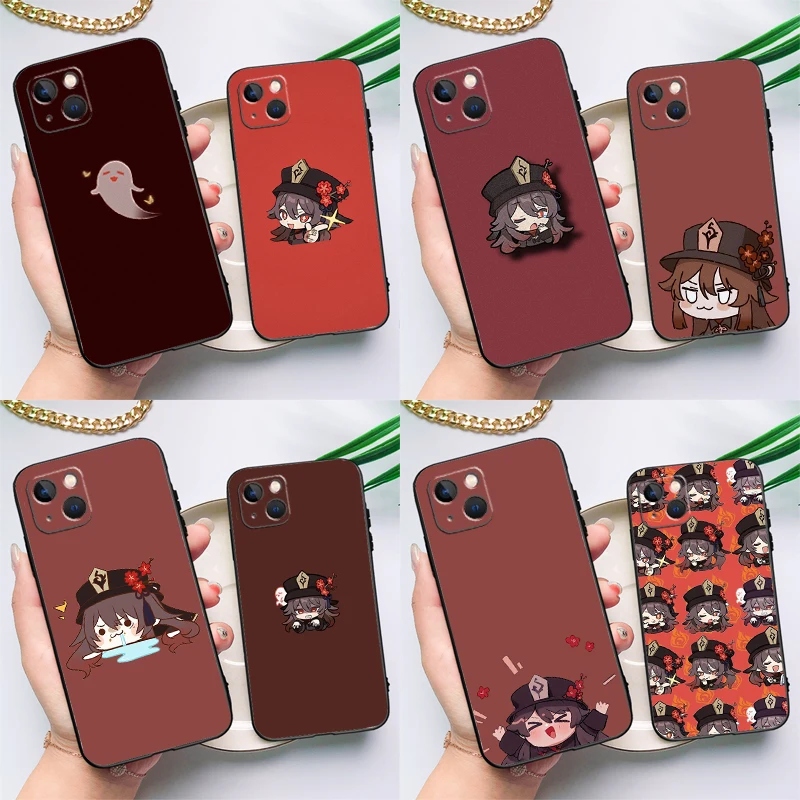Hu Tao Genshin-funda chibi de impacto para Samsung Galaxy M31 M21 M11 M14 M54 M13 M23 M16 M20 M34 M52 M32 M12 M36 M56 M15 M55