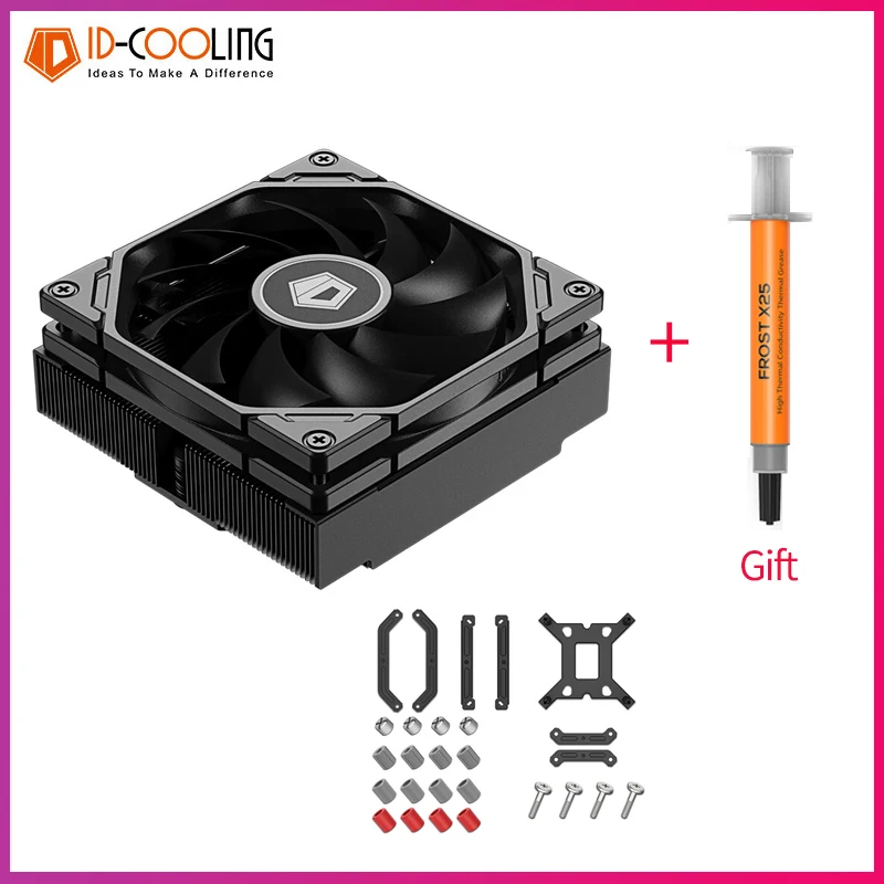 IS-47-XT de refrigeración ID para CPU, Enfriador de bajo perfil AM4, 4 tubos de calor, proceso de soldadura por reflujo completo, radiador para LGA1700/1200