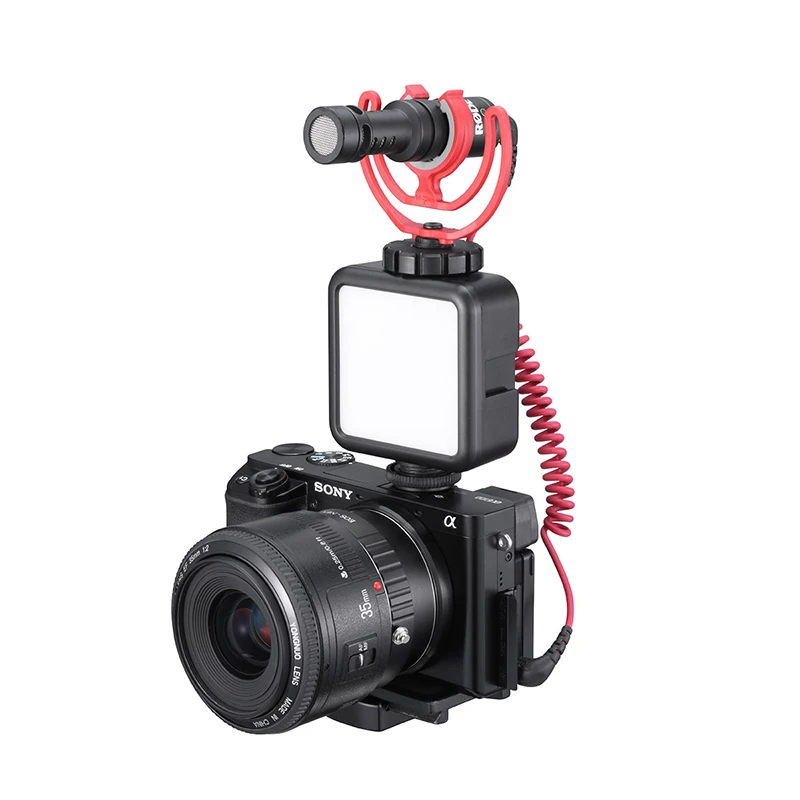 Ulanzi VL49 Luz de vídeo LED bicolor Luz Vlog regulable 2000 mAh con carga tipo C 3 Soporte de zapata fría para disparo en vivo - imagen 4