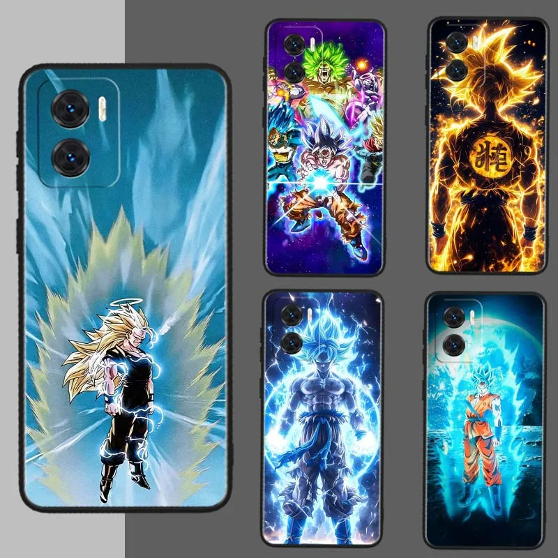 Anime d-dragon Ball Vegeta IV para Motorola Moto G85 G64 G55 G54 G45 G35 G34 Edge 50 40 5G funda de teléfono negra