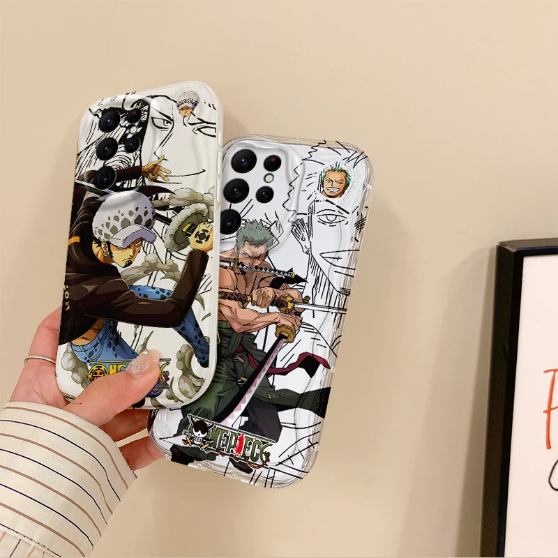 Nueva funda de teléfono de Anime de piezas o para Samsung Galaxy S25 S24 S23 S22 Ultra Plus S24 FE A73 A72 A55 A54 funda de silicona a prueba de golpes - imagen 2