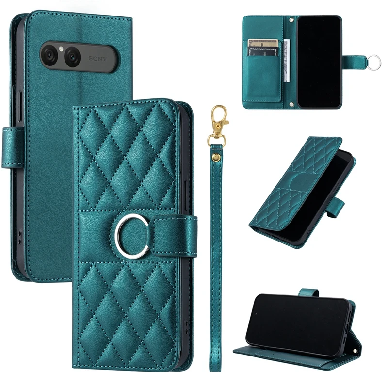Funda con ranuras para tarjetas tipo billetera 10 VII para Sony Xperia 10 VII Funda para Xperia 10Vii XQ-FE54 XQZ-CBFE Funda protectora con tapa para teléfono - imagen 3