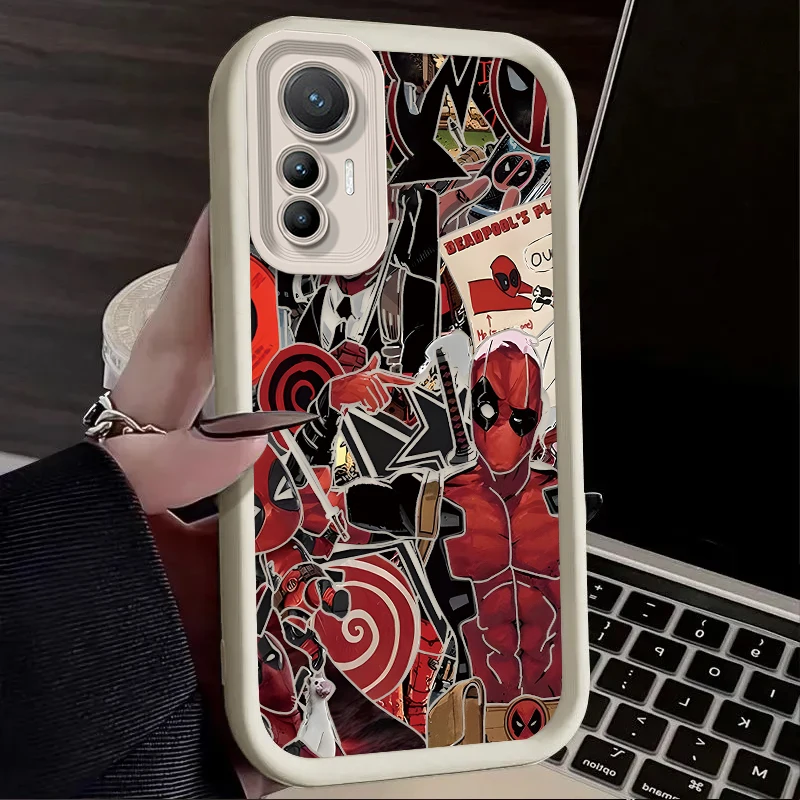 Funda Marvel Deadpool para Xiaomi 14T 13T 12T 11T 13 12 11 Lite 5G NE POCO X6 X5 F6 F5 F3 X4 GT X3 NFC M5S C65 M6 Pro TPU - imagen 3