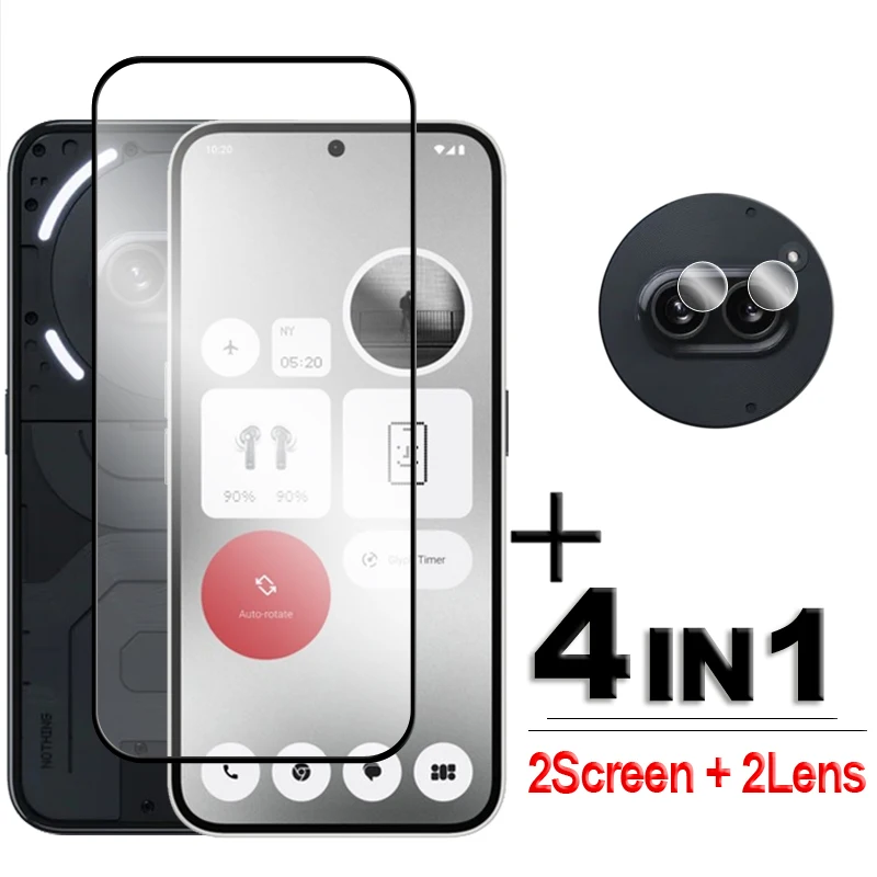 For Nothing Phone 2a Glass Nothing Phone 2a vidrio templado 2.5D cubierta completa pegamento HD Protector de pantalla para Nothing Phone (2a) película - imagen 2