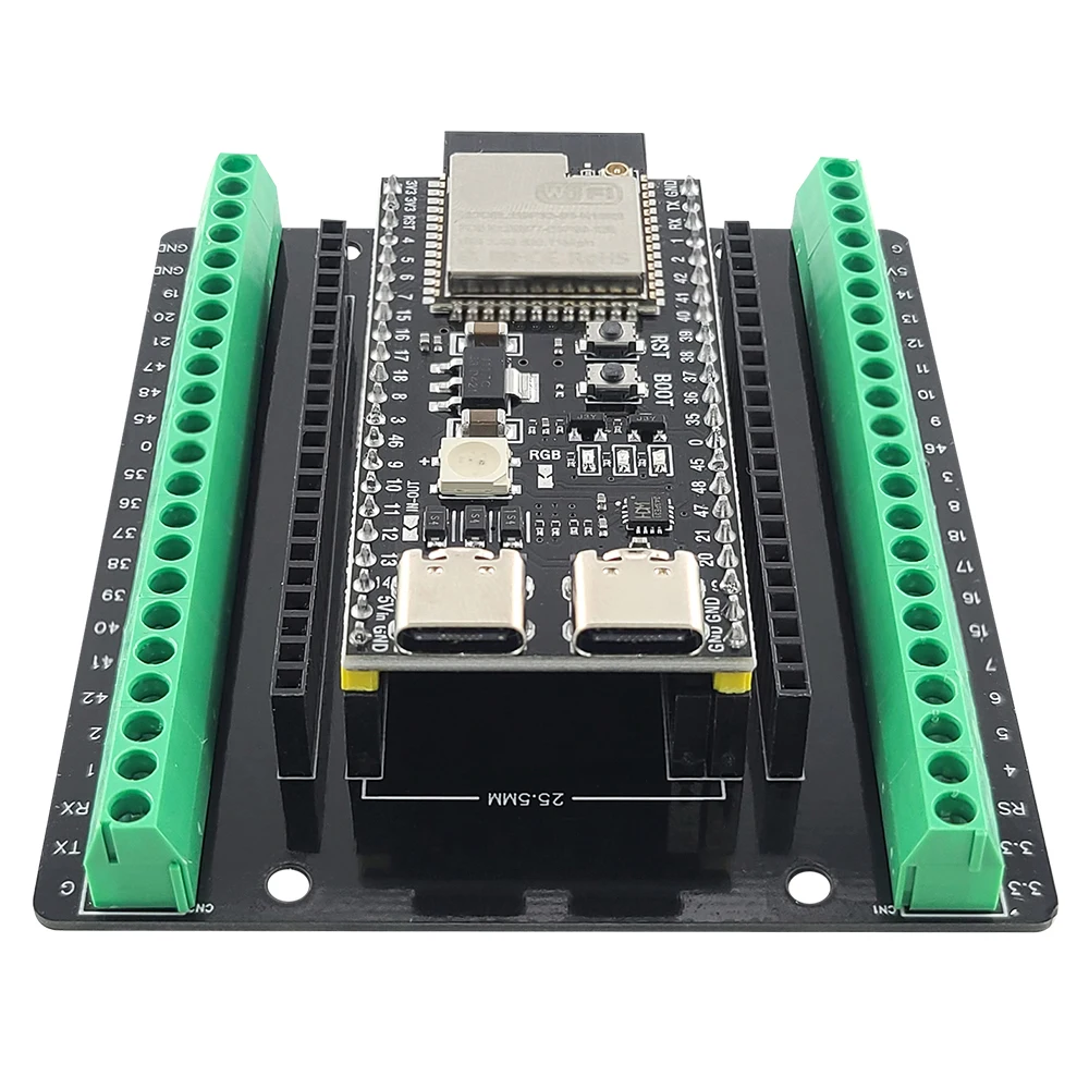 Placa de desarrollo ESP32 S3 con Kit adaptador de expansión 2,4G Wifi BT módulo MCU ESP32-S3WROOM1 N16R8 44Pin tipo C ESP32-S3 - imagen 3