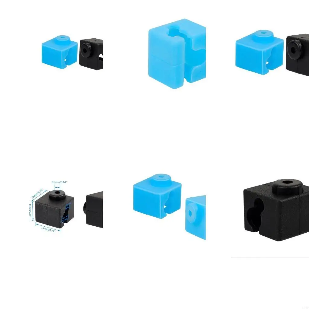 462E V5 Bloque calentador Sock silicona para bloque aluminio extrusor Hotend I3Mega/Quirón V5 original para