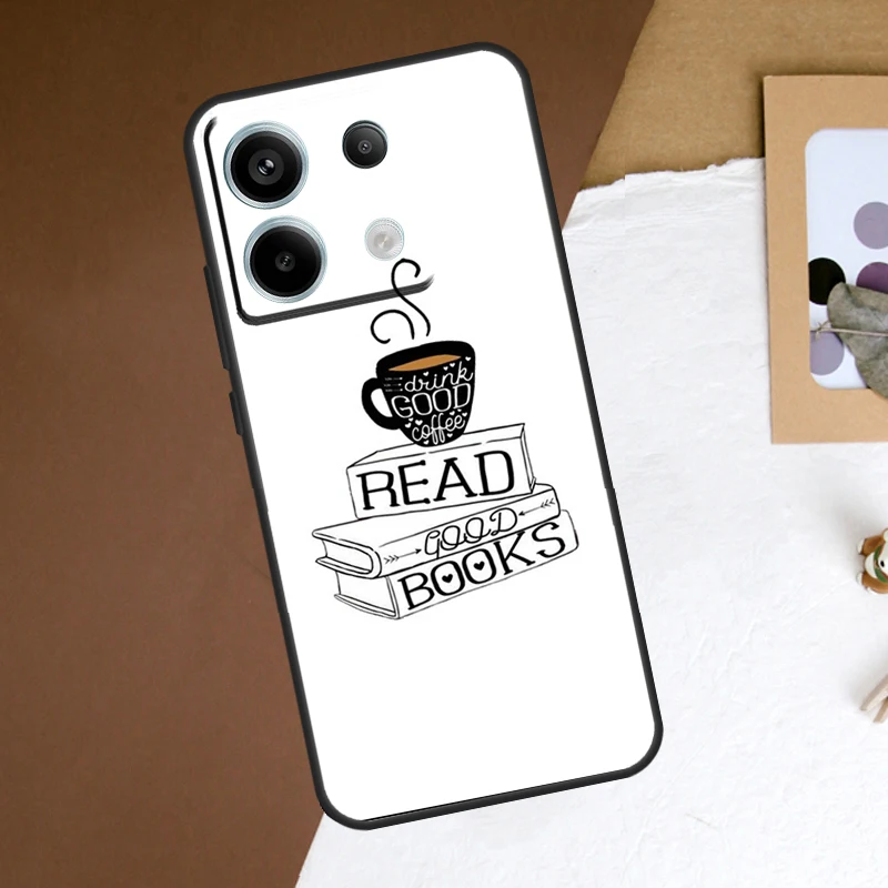 Funda de libros y café para Xiaomi Redmi Note 13 Pro Plus Note 12 11 9 10 11S 10S 12S Redmi 13C 10C 12C - imagen 5