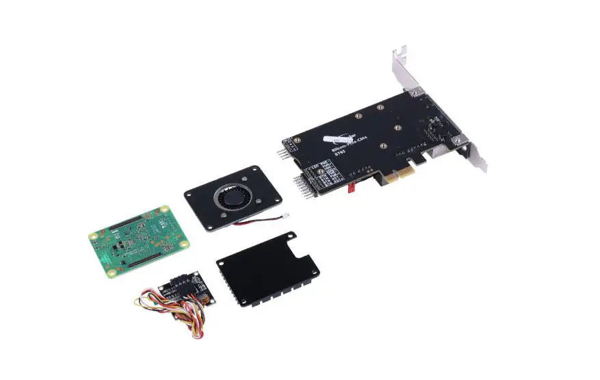 BliKVM Plug-n-Play PCIe- Raspberry Pi CM4, KVM-over-IP, CM4102000 incluido, fácil de usar, salida de vídeo 1920×1080@60 Hz, pantalla OLED - imagen 4