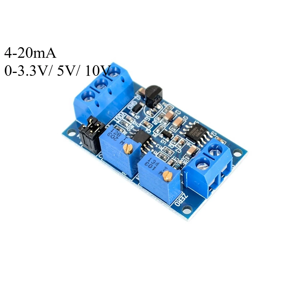 Placa de módulo de corriente a voltaje 0/4 -20mA a 0- 3,3 V/5V/10V transmisor de voltaje módulo convertidor de señal transmisor de voltaje