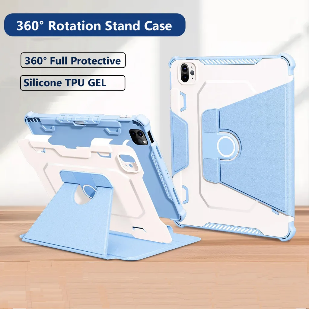 Para IPad 11. a generación Air 11 13 M3 M2 AIR4 AIR 5 10,9 10TH Air7 6 5TH 9,7 5th 6th 8 9 10,2 PRO 12,9 2021 funda armadura de goma híbrida