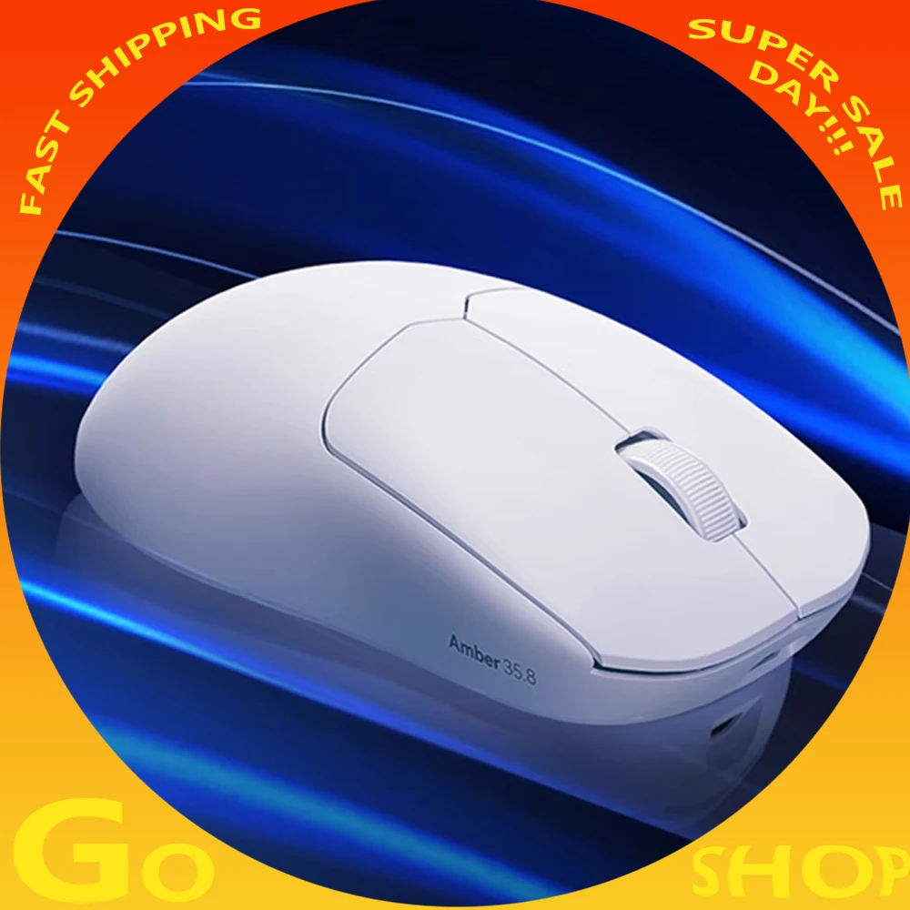 Ratón para juegos IXY AM35.8 personalizado, E-Sport, velocidad de orolling de 8000Hz, Sensor PAW3395, insignia, interruptor de baja latencia, regalos para juegos, disponible