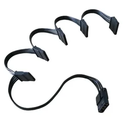 Adaptador Molex IDE a SATA 1-5 - Alimentacion HDD Negro para PC