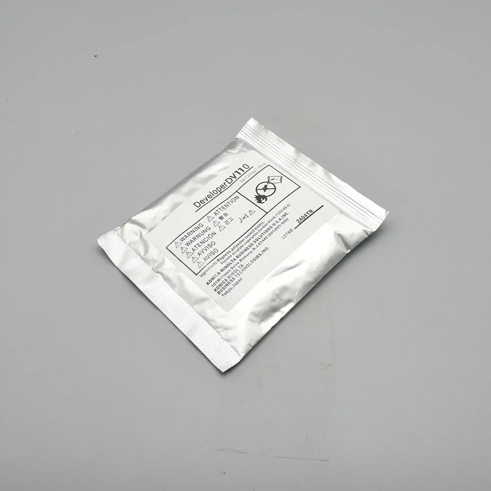 1 unidad nuevo desarrollador DV110 compatible para Konica Minolta Bh162 Bh180 Bh210 di152 di183 di250 di3510 7118 200 g/bolsa desarrollador negro - imagen 4
