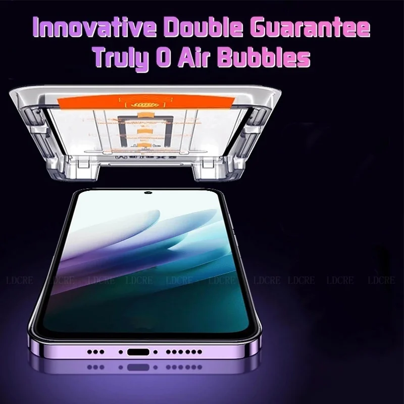 4/3/2/1 Uds para Xiaomi Redmi 15 vidrio Redmi 15 vidrio templado sin polvo 9H cubierta completa pegamento Protector de pantalla para Xiaomi Redmi 15 - imagen 3