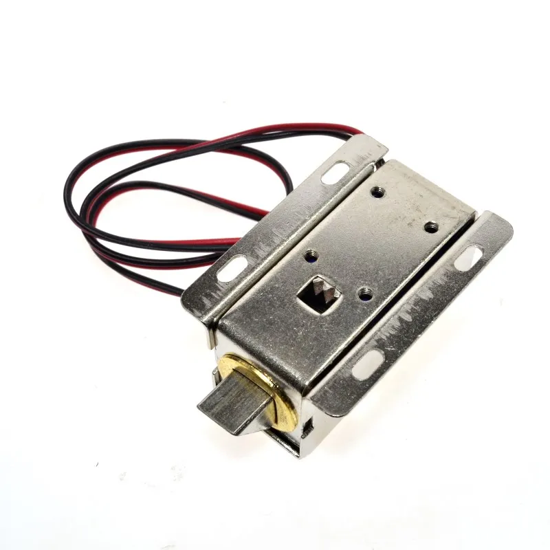 Lengüeta de bloqueo solenoide eléctrico, montaje hacia arriba para puerta, cajón de armario, CC de 12V - imagen 2