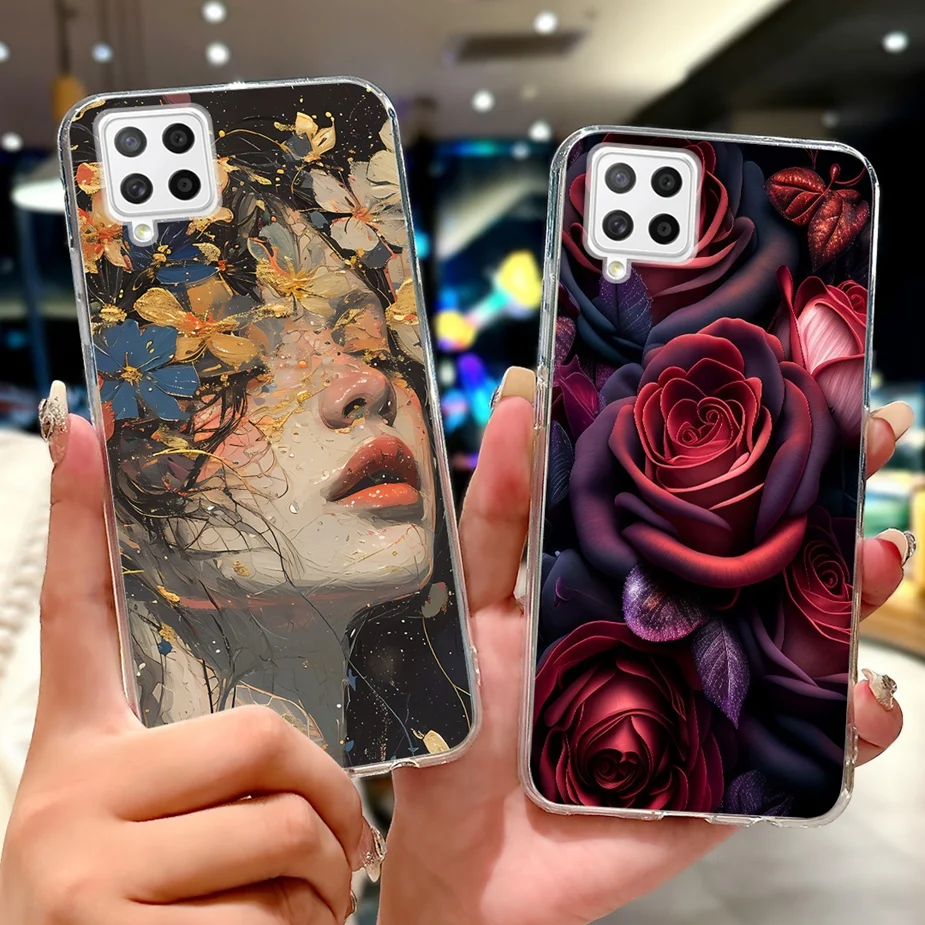 Para Samsung Galaxy A22 4G funda elegante pintada funda de teléfono de silicona suave para Samsung A22 A 42 Galaxy A42 5G bolsas de cubierta trasera - imagen 4