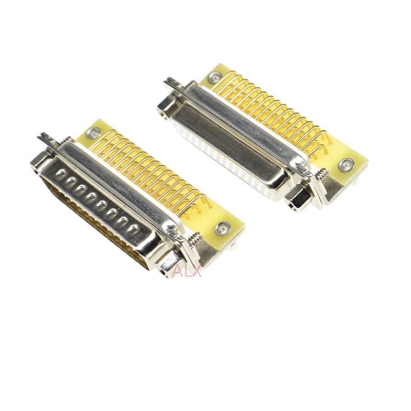 Conector de puerto serie DB44 macho y hembra chapado en oro, conector d-sub de ángulo recto, Conector de enchufe de 44 Pines, 3 filas, 44 Pines, 44 p, 1 unidad - imagen 3