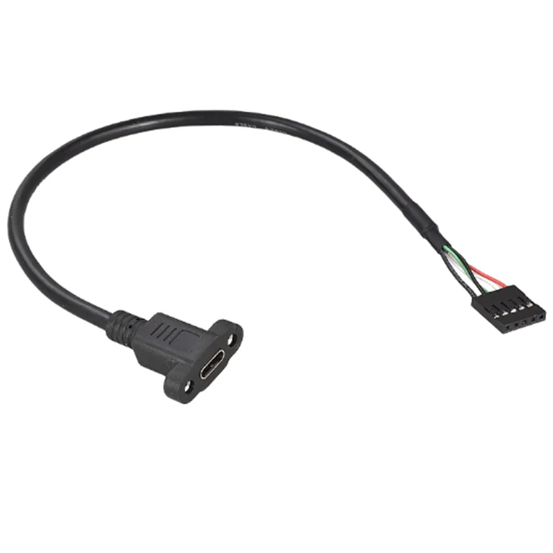 DuPont 2,54 a tipo c hembra cinturón oreja tornillo fijo PCI placa USB Pin Cable de carga de datos versión 2,0 PCI placa USB Pin tipo C - imagen 4