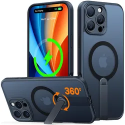 Funda Magsafe iPhone 16 Magnética con Soporte Metálico 360 Antigolpes