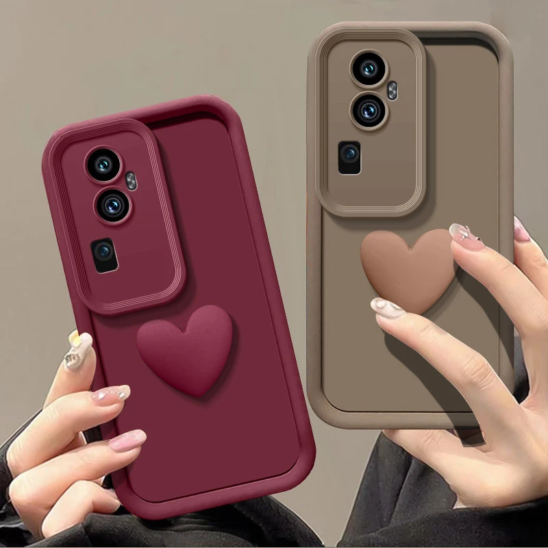 Love Heart-funda protectora de silicona para lente de cámara, cubierta de teléfono para OPPO Reno 10 Pro Plus - imagen 3