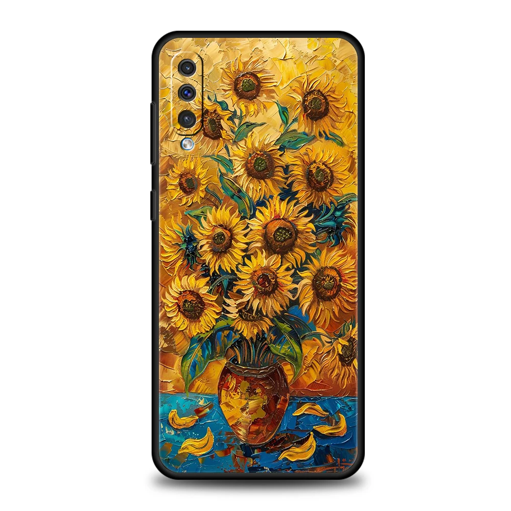 Funda de teléfono Vincent Van Gogh con flores para Samsung A56 A36 A26 A24 A16 A14 A12 A32 A50 A70 A22 A40 A34 A54 A42 A52 5G A06 - imagen 5