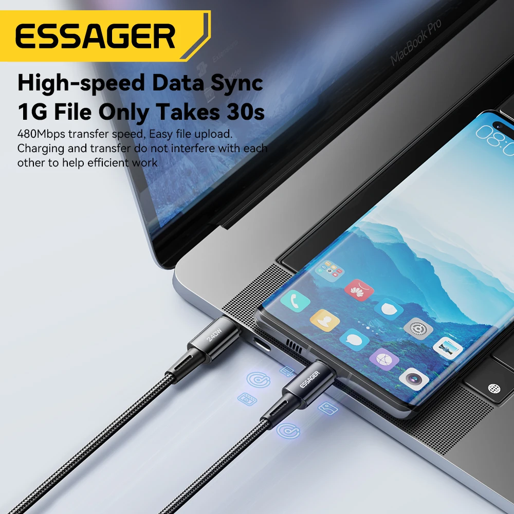 Cable USB-C 6A Carga Rápida 67W para Xiaomi - Essager - imagen 5
