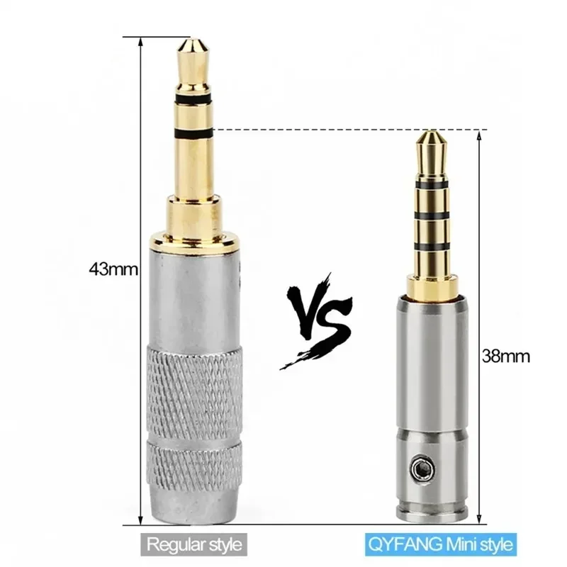Conector de auriculares Jack de 3,5 mm 3 4 polos Electrónica de consumo 38 mm de longitud Conector de audio de 3,5 mm para conector de cable de auriculares de 4,2 mm - imagen 3